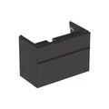 Geberit Smyle Square Шкафчик под раковину с двумя выдвижными ящиками, для раковины 90 см, высота 61.7 см, темно-серый матовый 500.354.JK.1 500.354.JK.1
