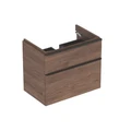 500.353.JR.1 Smyle Square Шкафчик для раковины, с двумя выдвижными ящиками: 73.4*61,7*47 см, пекан/меламиновая структура дерева 500.353.JR.1