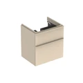 Geberit Smyle Square Шкафчик под раковину с двумя выдвижными ящиками, для раковины 60 см, высота 61.7 см, песчаный гланец 500.352.JL.1 500.352.JL.1