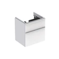 500.352.00.1 Smyle Square Шкафчик для раковины, с двумя выдвижными ящиками: 58,4*61,7*47 см, белый глянец 500.352.00.1