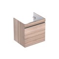 Geberit Renova Plan Шкафчик под раковину Slim, с одним выдвижным ящиком и одним внутренним выдвижным ящиком, 58.8х58.5 см, светлый вяз 869562000 869562000 - фото 203060
