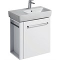 Geberit Renova Compact Шкафчик под раковину, 590х604х337 мм, с держателем для полотенец слева, корпус белый матовый, фасад белый глянец 862265000 862265000 - фото 203303