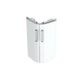 Geberit Renova Compact Шкафчик под раковину угловой, 425х604 мм, длина стороны 305 мм, корпус белый матовый, фасад белый глянец 862132000 862132000