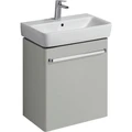 Geberit Renova Compact Шкафчик под раковину, 550х604х337 мм, крепление дверей справа/слева, корпус светло-серый матовый, фасад светло-серый глянец 862061000 862061000