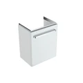 Geberit Renova Compact Шкафчик под раковину, 500х604х337 мм, крепление дверей справа/слева, корпус белый матовый, фасад белый глянец 862055000 862055000