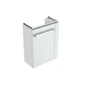 Geberit Renova Compact Шкафчик под раковину, 448х604х222 мм, с держателем для полотенец справа, корпус белый матовый, фасад белый глянец 862050000 862050000