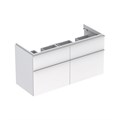 Geberit iCon Шкафчик под раковину двойную 1190x620x477 мм, белый глянец, лак 840520000 840520000 - фото 203600