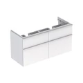 Geberit iCon Шкафчик под раковину двойную 1190x620x477 мм, белый глянец, лак 840520000 840520000