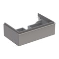 Geberit iCon Шкафчик под раковину 740х240х477 мм, платина, глянец, лак 840277000 840277000 - фото 203695