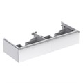 Geberit iCon Шкафчик под раковину двойную 1190x240х477 мм белый глянец, лак 840220000 840220000 - фото 203734