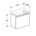 Geberit iCon Шкафчик под раковину 520х420х308 мм, платина глянец 840054000 840054000 - фото 203762 Geberit iCon Шкафчик под раковину 520х420х308 мм, платина глянец 840054000 840054000 - фото 203762