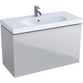 Geberit Acanto Шкафчик под раковину Compact, 890 x 535 x 416 мм, фронтальная часть: песчаное стекло корпус: песчаный матовый — лакированный 500.616.JL.2 500.616.JL.2