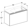 Geberit Acanto Шкафчик под раковину Compact, 890 x 535 x 416 мм, фронтальная часть: лавовое стекло корпус: лавовый матовый — лакированный 500.616.JK.2 500.616.JK.2 - фото 203807 Geberit Acanto Шкафчик под раковину Compact, 890 x 535 x 416 мм, фронтальная часть: лавовое стекло корпус: лавовый матовый — лакированный 500.616.JK.2 500.616.JK.2 - фото 203807