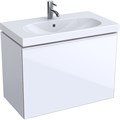 Geberit Acanto Шкафчик под раковину Compact, 740 x 535 x 416 мм, фронтальная часть: белое стеклокорпус: белый глянцевый — лакированный 500.615.01.2 500.615.01.2 - фото 203839