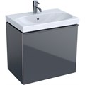 Geberit Acanto Шкафчик под раковину Compact, 595 x 535 x 416 мм, фронтальная часть: лавовое стекло корпус: лавовый матовый — лакированный 500.614.JK.2 500.614.JK.2 - фото 203851