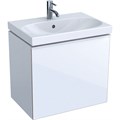Geberit Acanto Шкафчик под раковину Compact, 595 x 535 x 416 мм, фронтальная часть: белое стеклокорпус: белый глянцевый — лакированный 500.614.01.2 500.614.01.2 - фото 203863
