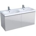 Geberit Acanto Шкафчик для двойной раковины 1190 x 535 x 476 мм, фронтальная часть: песчаное стекло корпус: песчаный матовый — лакированный 500.613.JL.2 500.613.JL.2
