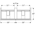 Geberit Acanto Шкафчик для двойной раковины 1190 x 535 x 476 мм, фронтальная часть: лавовое стекло корпус: лавовый матовый — лакированный 500.613.JK.2 500.613.JK.2 - фото 203879 Geberit Acanto Шкафчик для двойной раковины 1190 x 535 x 476 мм, фронтальная часть: лавовое стекло корпус: лавовый матовый — лакированный 500.613.JK.2 500.613.JK.2 - фото 203879