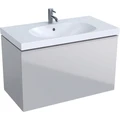 Geberit Acanto Шкафчик под раковину 890 x 535 x 476 мм, фронтальная часть: песчаное стекло корпус: песчаный матовый — лакированный 500.612.JL.2 500.612.JL.2