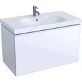 Geberit Acanto Шкафчик под раковину 890 x 535 x 476 мм, фронтальная часть: белое стеклокорпус: белый глянцевый — лакированный 500.612.01.2 500.612.01.2