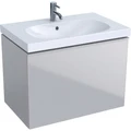 Geberit Acanto Шкафчик под раковину 740 x 535 x 476 мм, фронтальная часть: песчаное стекло корпус: песчаный матовый — лакированный 500.611.JL.2 500.611.JL.2