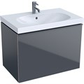Geberit Acanto Шкафчик под раковину 740 x 535 x 476 мм, фронтальная часть: лавовое стекло корпус: лавовый матовый — лакированный 500.611.JK.2 500.611.JK.2 - фото 203927