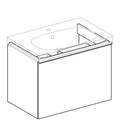 Geberit Acanto Шкафчик под раковину 740 x 535 x 476 мм, фронтальная часть: лавовое стекло корпус: лавовый матовый — лакированный 500.611.JK.2 500.611.JK.2