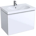Geberit Acanto Шкафчик под раковину 740 x 535 x 476 мм, фронтальная часть: белое стеклокорпус: белый глянцевый — лакированный 500.611.01.2 500.611.01.2