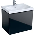 Geberit Acanto Шкафчик под раковину 640 x 535 x 476 мм, фронтальная часть: черное стеклокорпус: черный матовый — лакированный 500.610.16.1 500.610.16.1