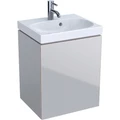 Geberit Acanto Шкафчик под раковину 446 x 534 x 376 мм, фронтальная часть: песчаное стекло корпус: песчаный матовый — лакированный 500.608.JL.2 500.608.JL.2