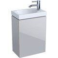Geberit Acanto Шкафчик под раковину 396 x 534 x 246 мм, фронтальная часть: песчаное стекло корпус: песчаный матовый — лакированный 500.607.JL.2 500.607.JL.2 - фото 204011