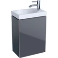 Geberit Acanto Шкафчик под раковину 396 x 534 x 246 мм, фронтальная часть: лавовое стекло корпус: лавовый матовый — лакированный 500.607.JK.2 500.607.JK.2