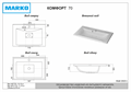 Умывальник мебельный  "Комфорт - 70" 5007700