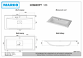 Умывальник мебельный  "Комфорт -100" 5004100