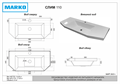Умывальник мебельный  "Marko Слим -110" 5021100