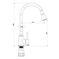 Смеситель Splenka для кухни с гибким изливом (S201.4308.03) S201.4308.03