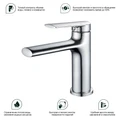Смеситель Splenka S50.10 для раковины  монолитный, хром S50.10