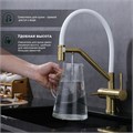 Смеситель Splenka для кухни со съемным гибким изливом, с магнитным фиксатором излива, с подключением фильтра питьевой воды (S70.62.03) S70.62.03