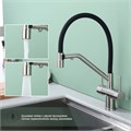Смеситель Splenka для кухни со съемным гибким изливом, с магнитным фиксатором излива, с подключением фильтра питьевой воды (S70.62.05) S70.62.05