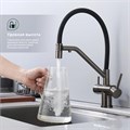 Смеситель Splenka для кухни со съемным гибким изливом, с магнитным фиксатором излива, с подключением фильтра питьевой воды (S70.62.09) S70.62.09