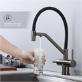 Смеситель Splenka для кухни со съемным гибким изливом, с магнитным фиксатором излива, с подключением фильтра питьевой воды (S70.62.09) S70.62.09