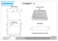 Умывальник мебельный  "Стандарт- 60х55" 5227550
