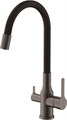 Смеситель для кухни BELZ корпус оружейная сталь излив черный (B76814-3) B76814-3