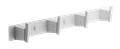 Планка с 4-мя крючками BELZ белый (B91515-4) B91515-4