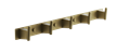 Планка с 5-ю крючками BELZ брашированное золото (B91315-5) B91315-5