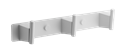 Планка с 3-мя крючками BELZ белый (B91515-3) B91515-3