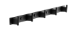 Планка с 5-ю крючками BELZ черный (B91415-5) B91415-5