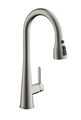 Смеситель для кухни BELZ выдвижной излив, нержавеющая сталь, никель (B74816-6) B74816-6