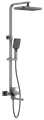 Душевая система BELZ тропический душ, нержавеющая сталь, оружейная сталь (B24817-3) B24817-3