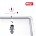 Тропический душ Raglo 300*300мм (нерж) хром (R451.55) R451.55